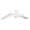 Ekena Millwork Archdale Architectural Grade PVC Gable Bracket, 60"W x 12 1/2"H x 4"D x 4"F, 5/12 Pitch GBP060X13X0404ARC00 - alternate 1